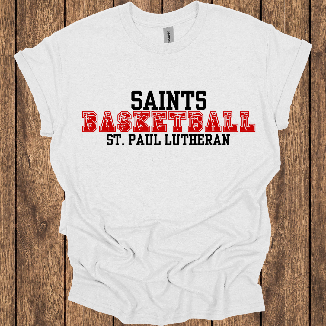 Saints Basketball- St. Paul Lutheran T-Shirt