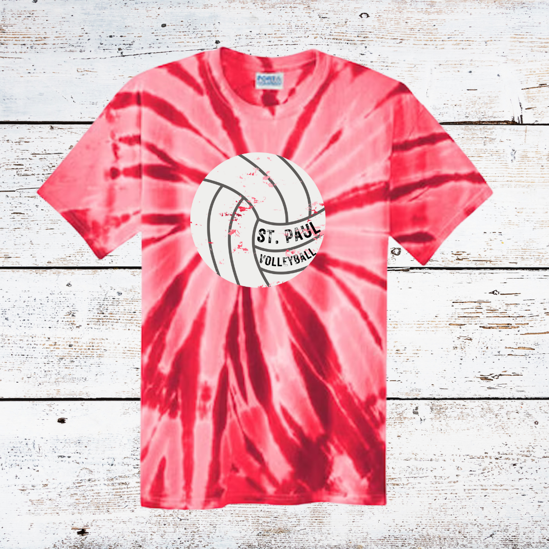 St. Paul Volleyball Tie Dye T-Shirt