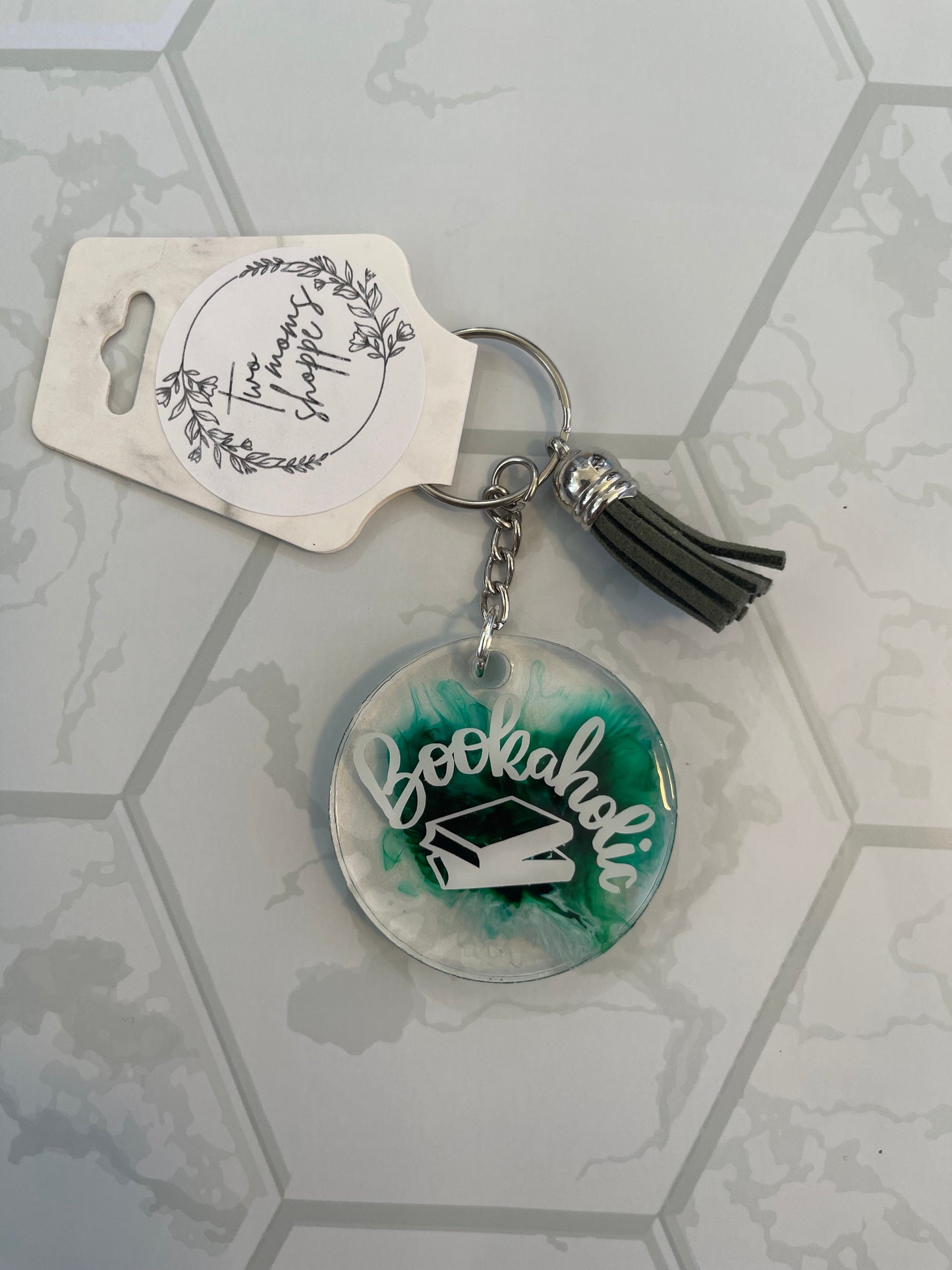Bookaholic Keychain