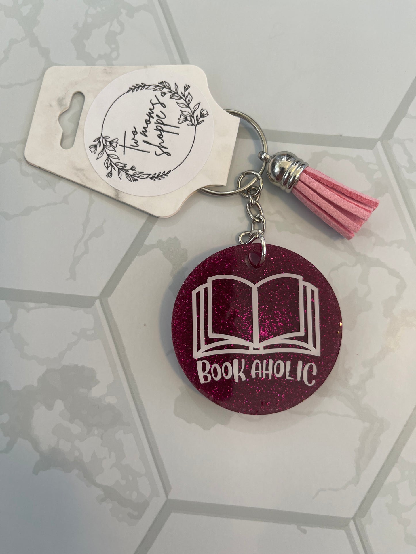 Bookaholic Keychain