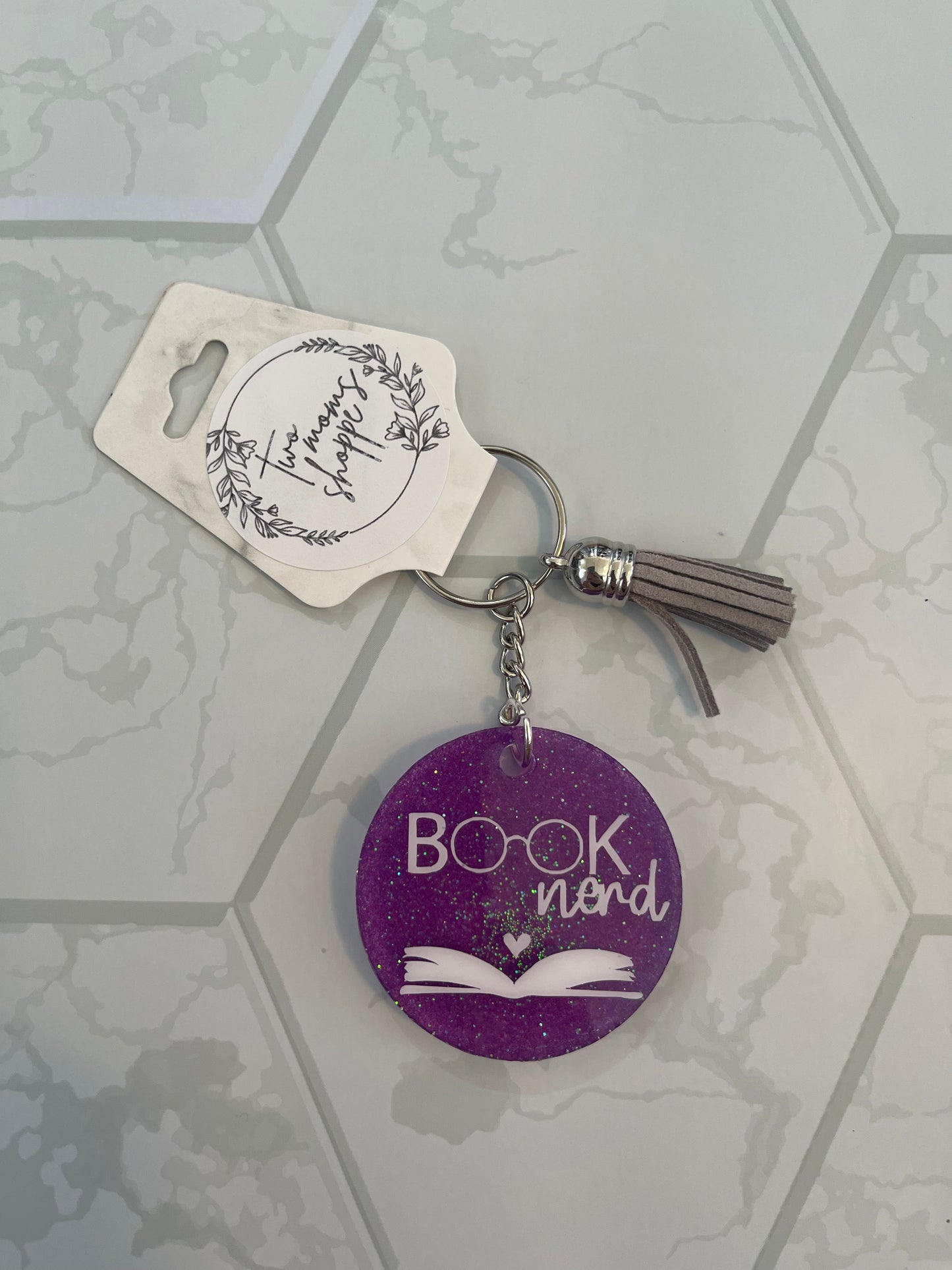 Book Nerd Keychain