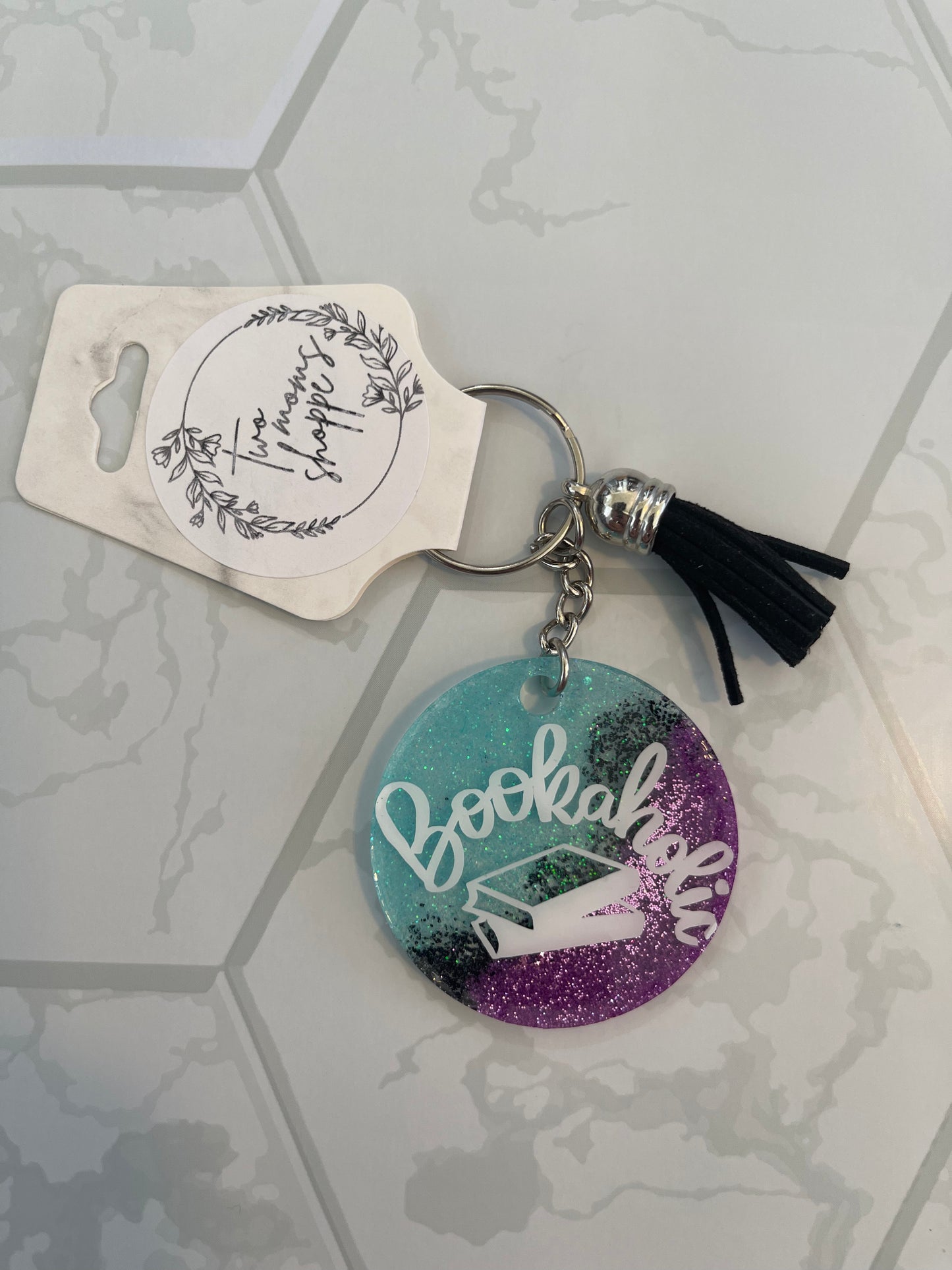 Bookaholic Keychain