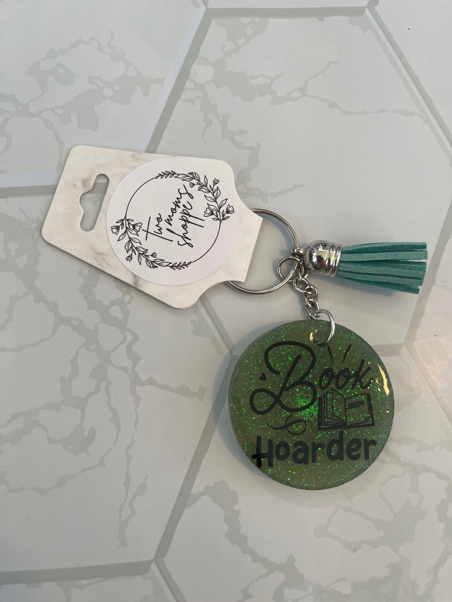 Book Hoarder Keychain