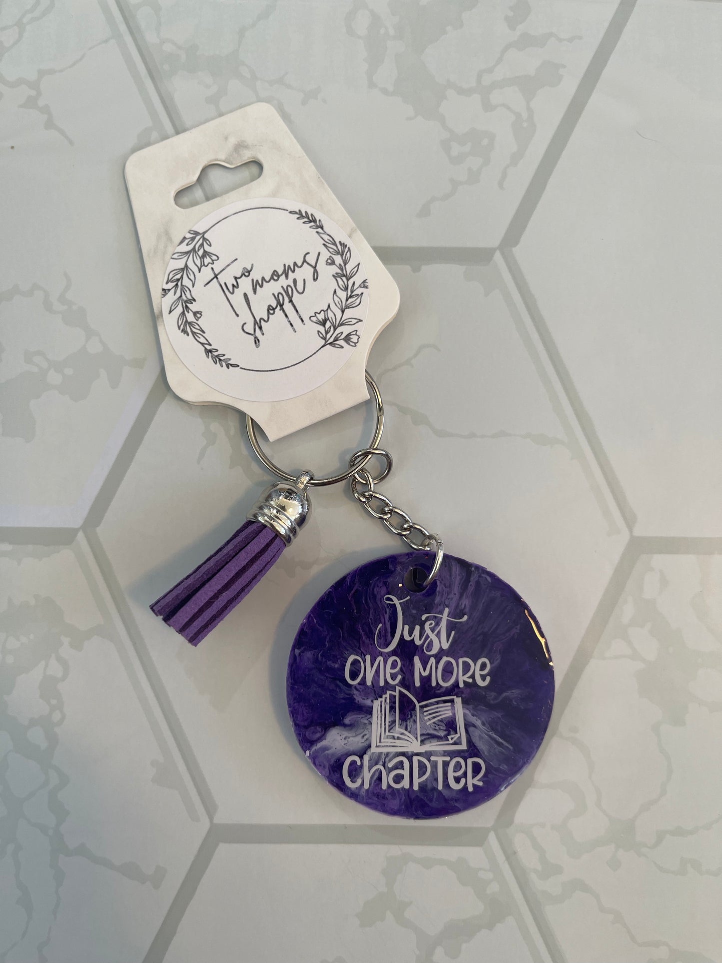 Just One More Chapter Keychain