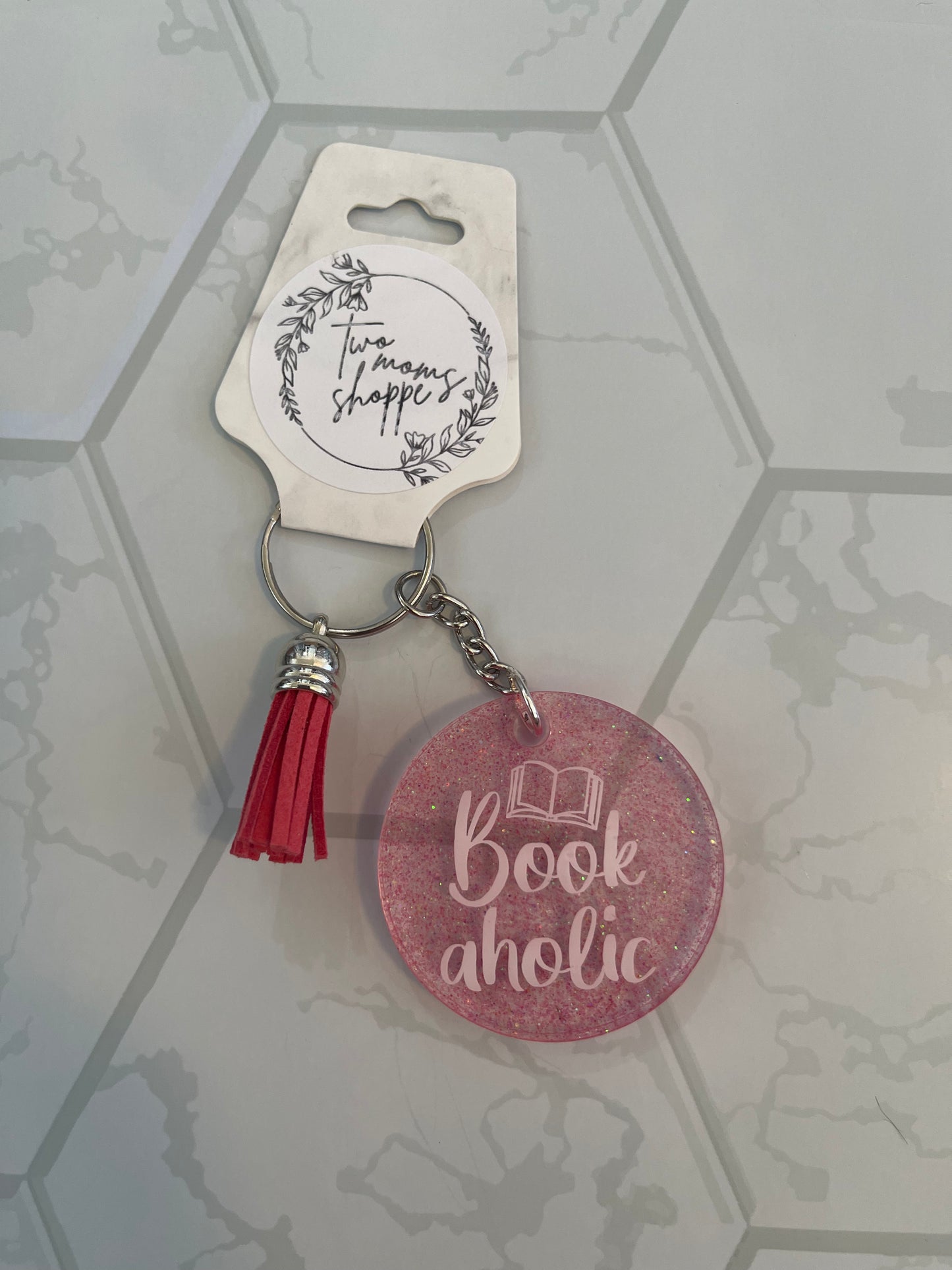 Bookaholic Keychain