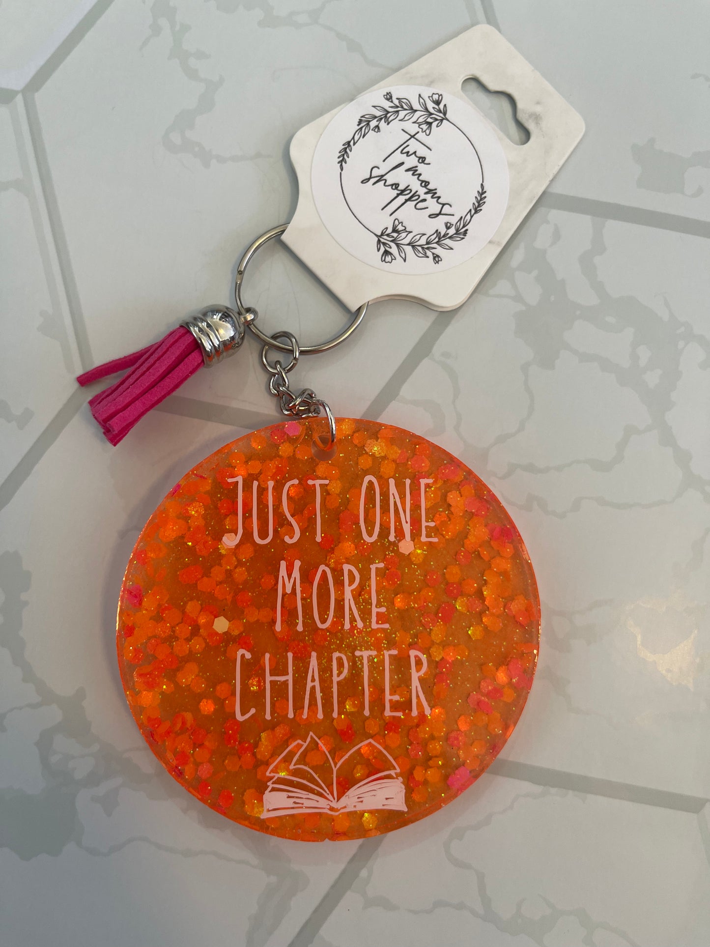 Just One More Chapter Keychain