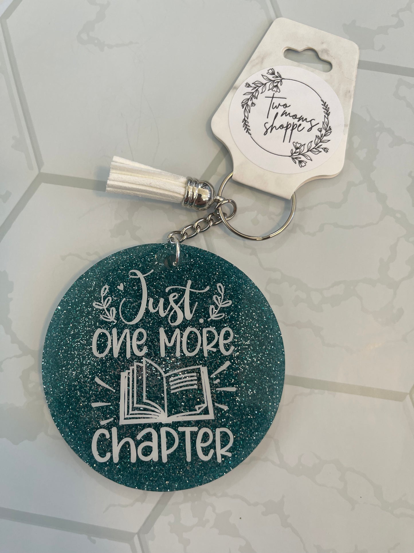 Just One More Chapter Keychain