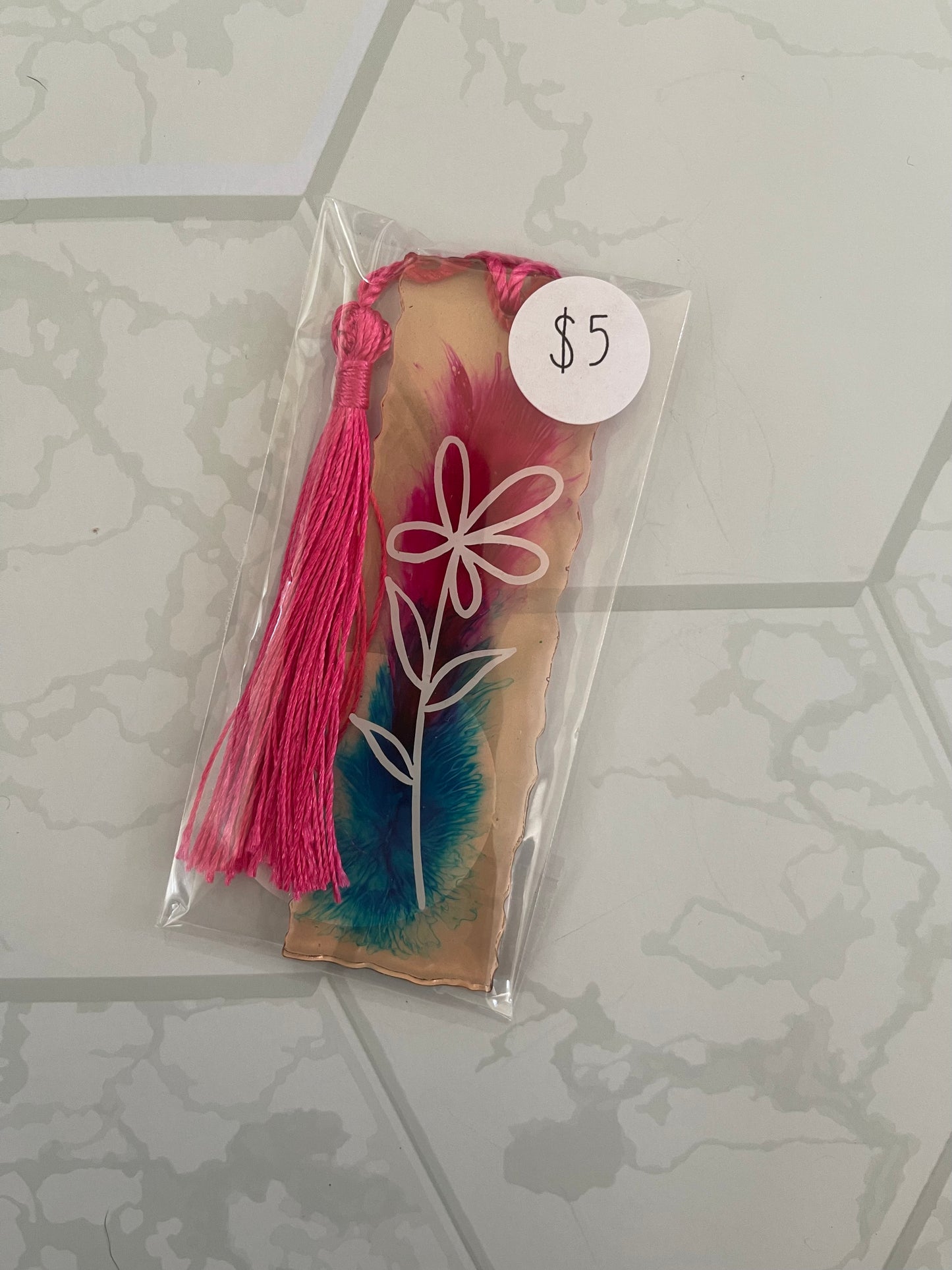 Watercolor Floral Bookmark
