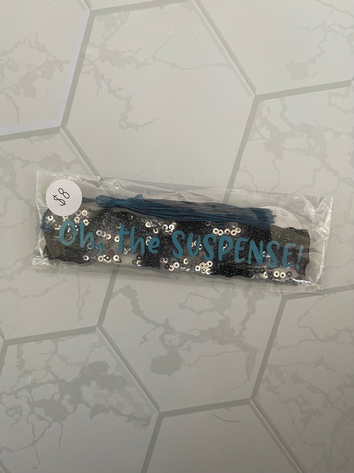 Oh the Suspense Bookmark