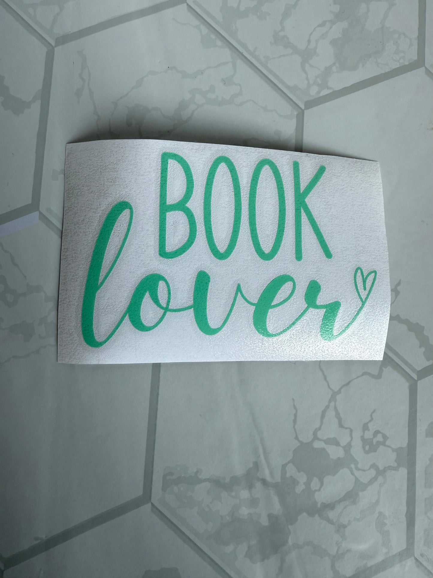 Book Lover Vinyl Car Decal