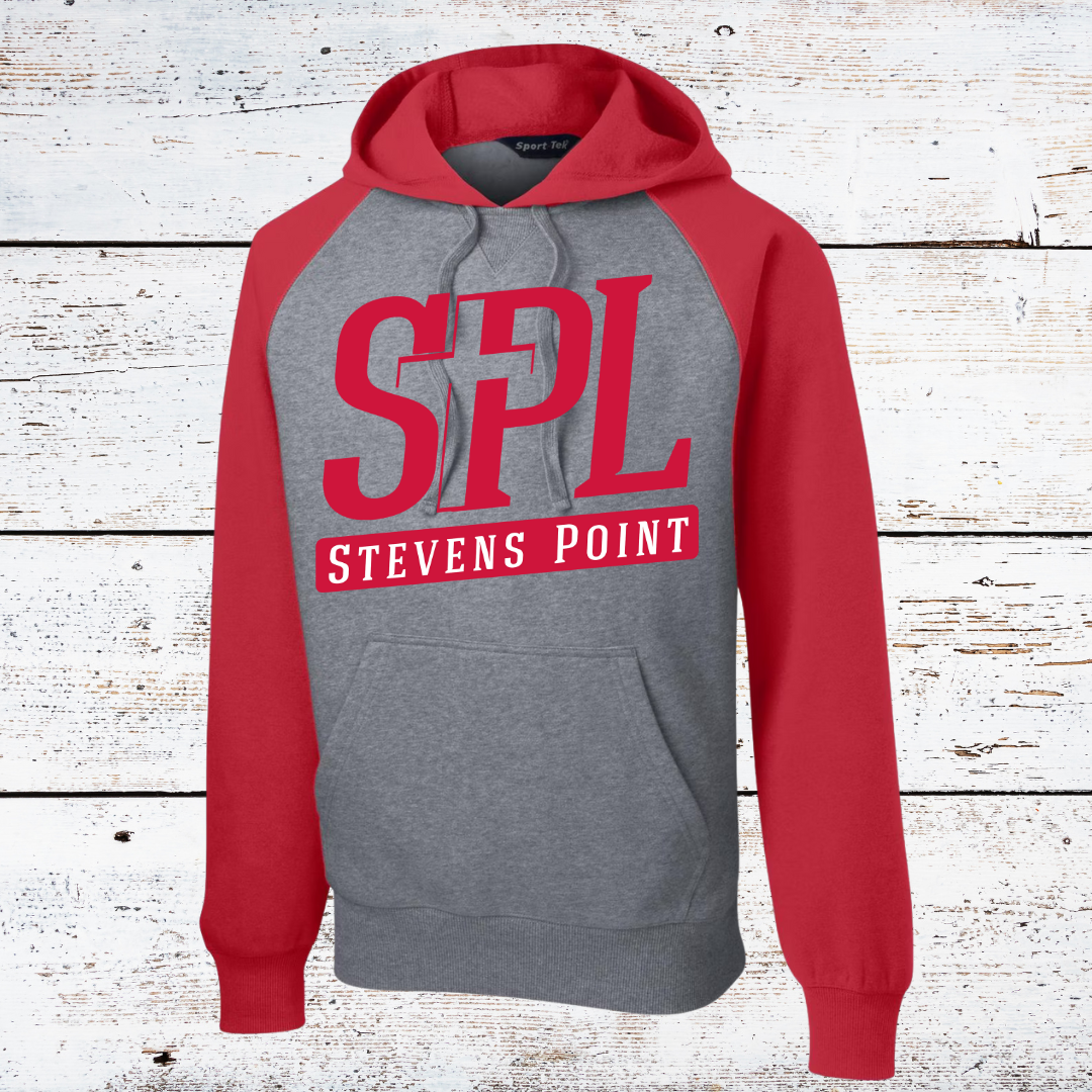 Adult Colorblock Hooded Sweatshirt