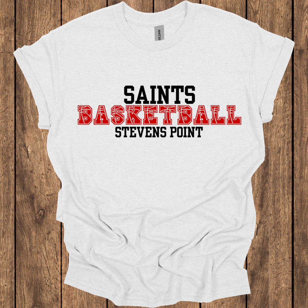 Saints Basketball- Stevens Point T-Shirt