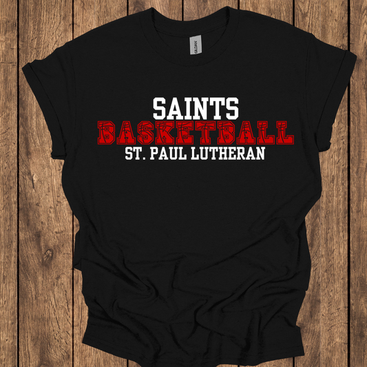 Saints Basketball- St. Paul Lutheran T-Shirt