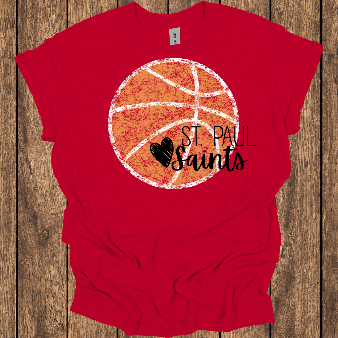 St. Paul Saints Love Basketball T-Shirt