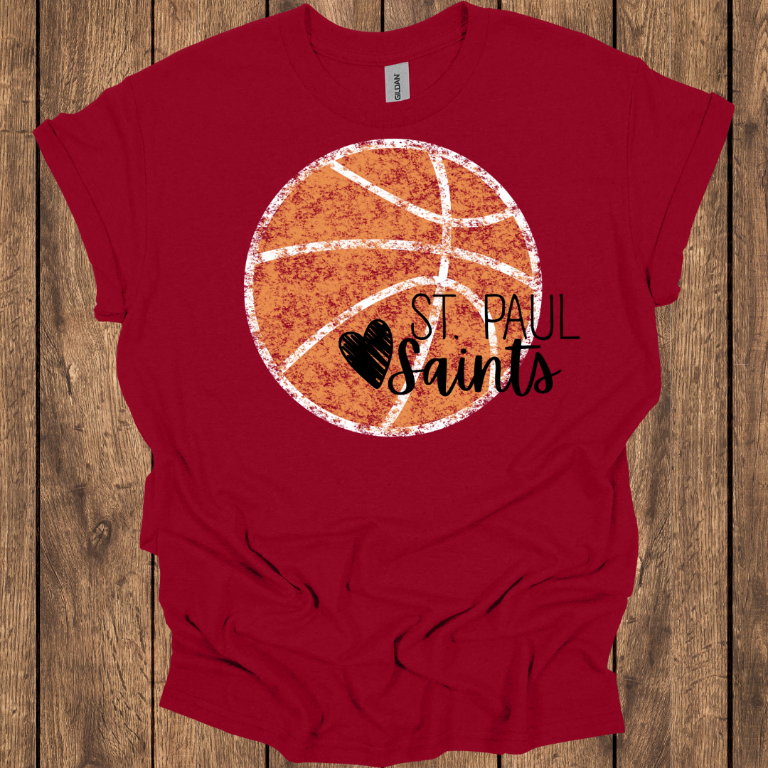 St. Paul Saints Love Basketball T-Shirt