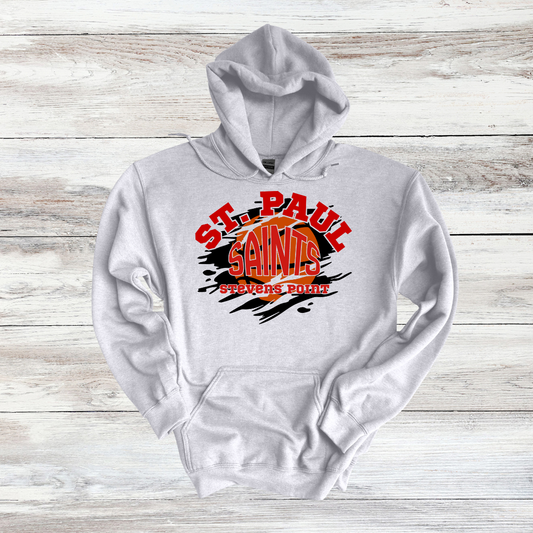 St. Paul Saints Basketball Adult Hooded Sweatshirt