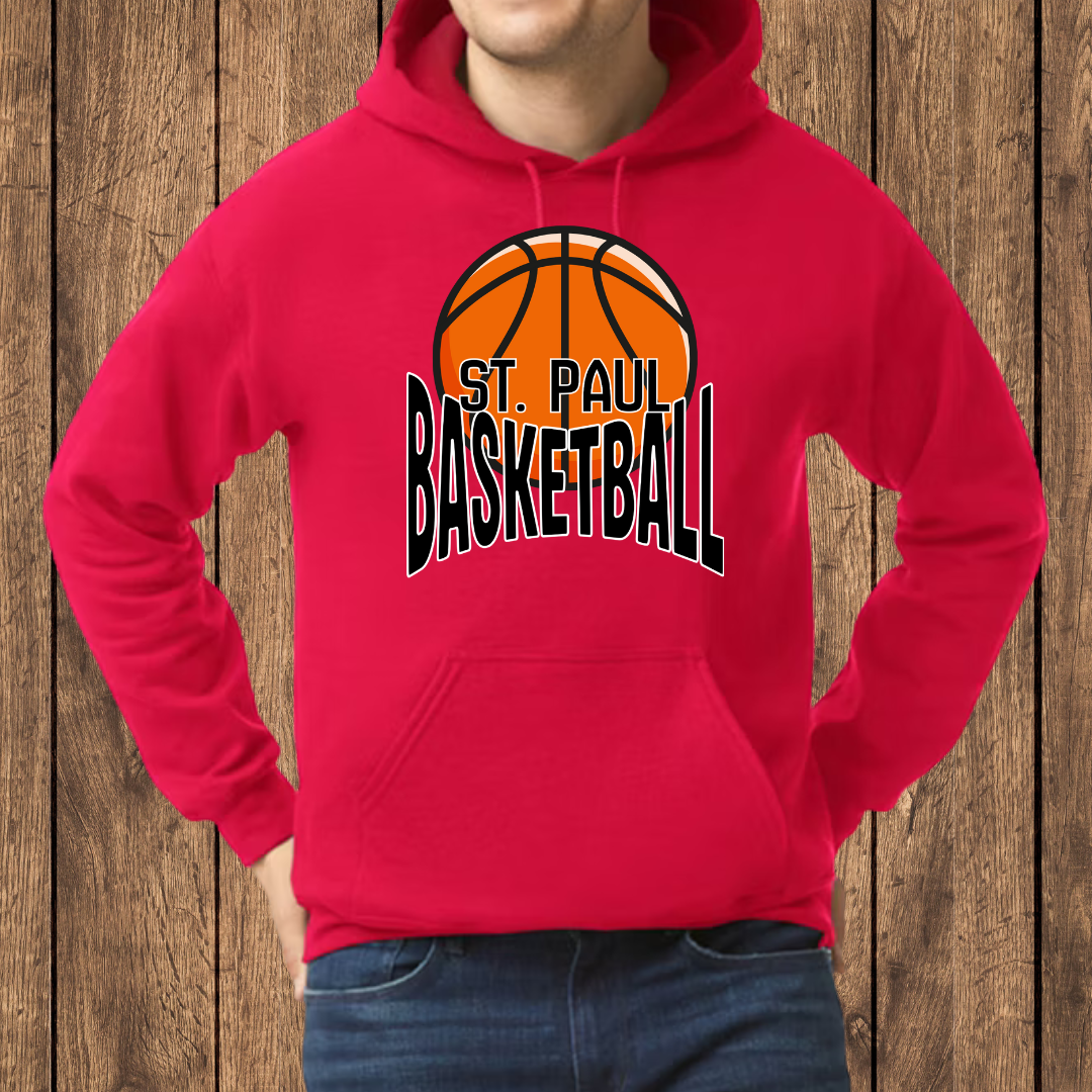 St. Paul Basketball Hooded Sweatshirt