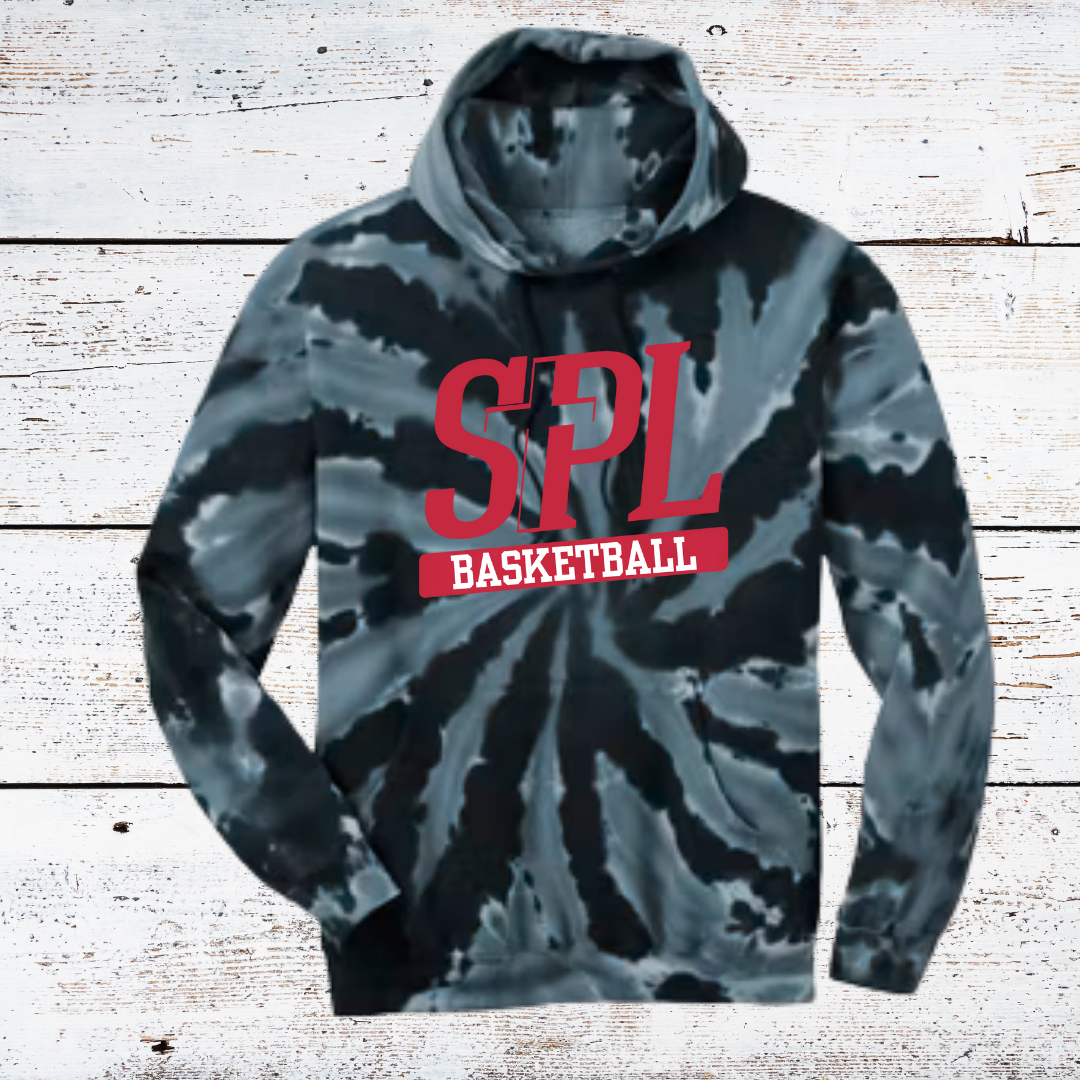 SPL Basketball Logo Tie Dye Hooded Sweatshirt