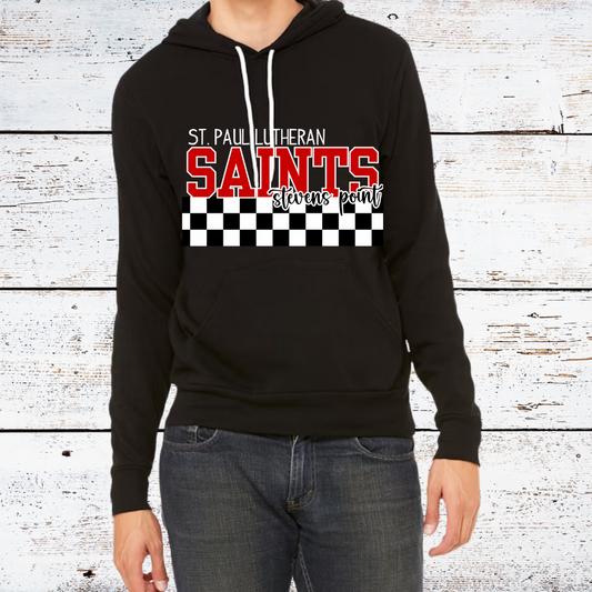 Checkered Adult Sponge Fleece Pullover