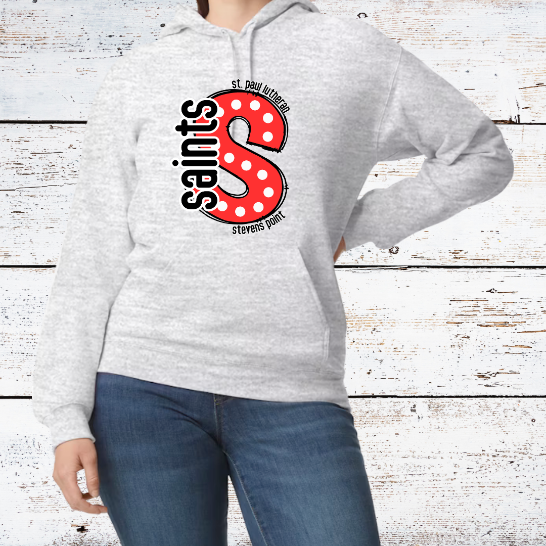 Saints Polka Dot Softstyle Adult Hooded Sweatshirt