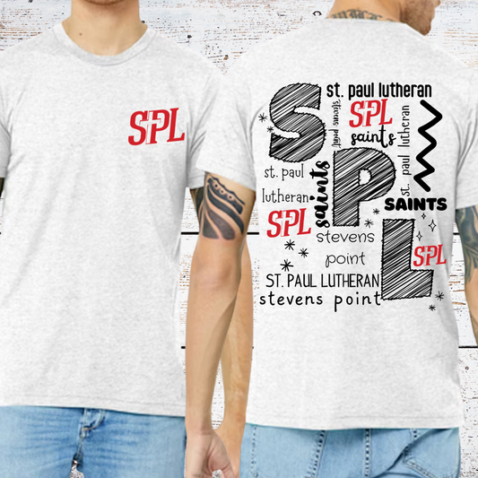 SPL Logo Typography  Adult Tri-Blend Tee