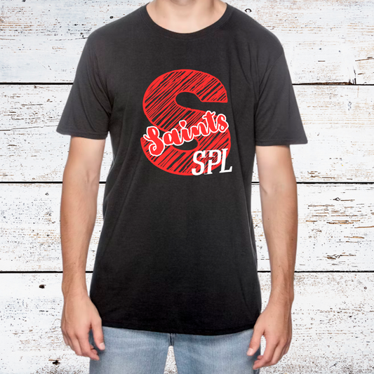 Saints Scribble Adult Softstyle T-Shirt