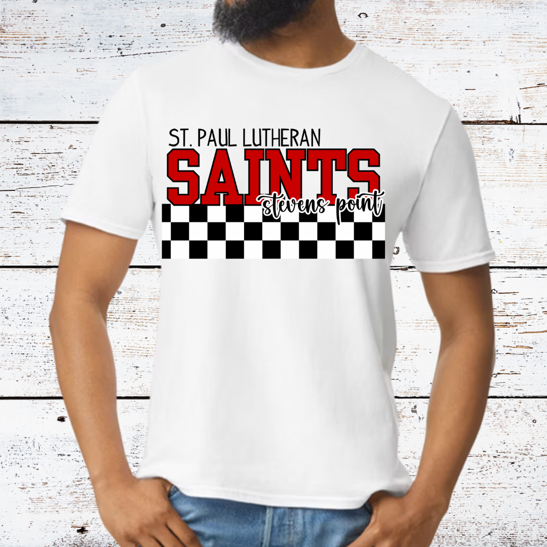 Checkered Adult Softstyle Tee