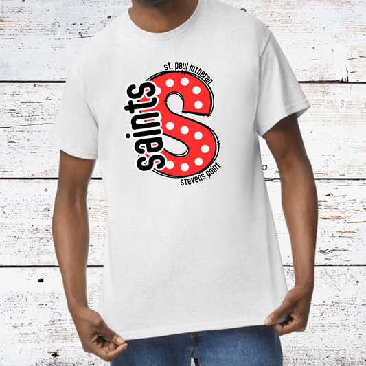 Saints Polka Dot Adult T-Shirt